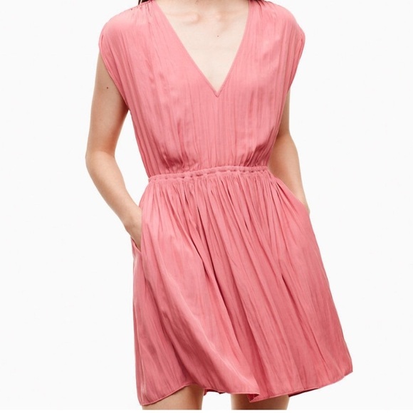 WILFRED - Women’s Almeida Pleated Dress, Black, Medium - Picture 3 of 7